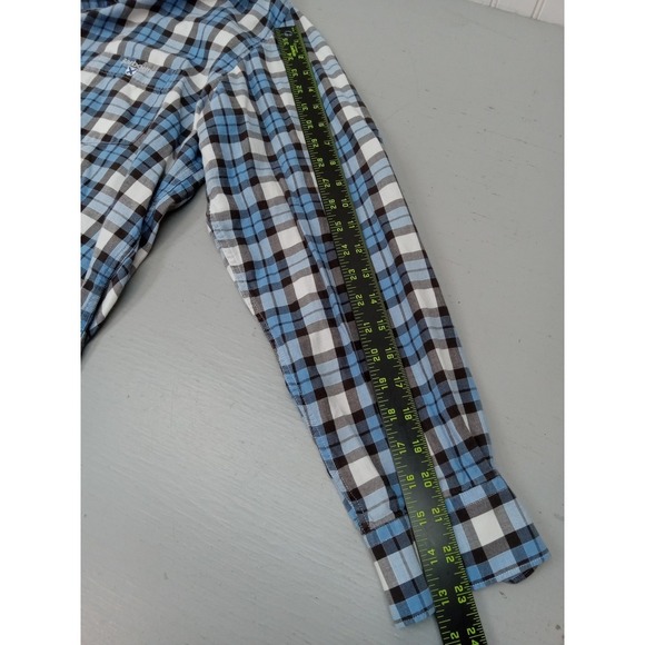 Barbour Button Down Mens Size M Long Sleeve Shirt Regular Fit Plaid Check Preppy - Picture 9 of 11